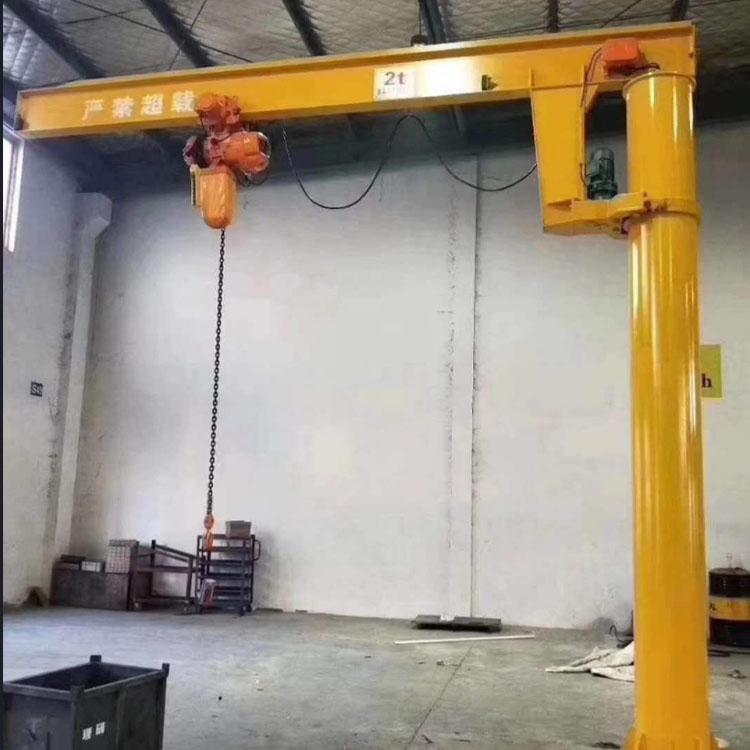 Floor mounted electric jib crane