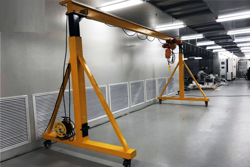 Industrial adjustable gantry crane